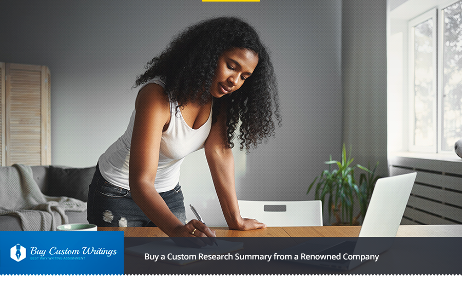 Buy a Research Summary from a Renowned Company